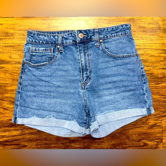 Indigo Rising High Rise Shorts Size 7/28 - Picture 1 of 8